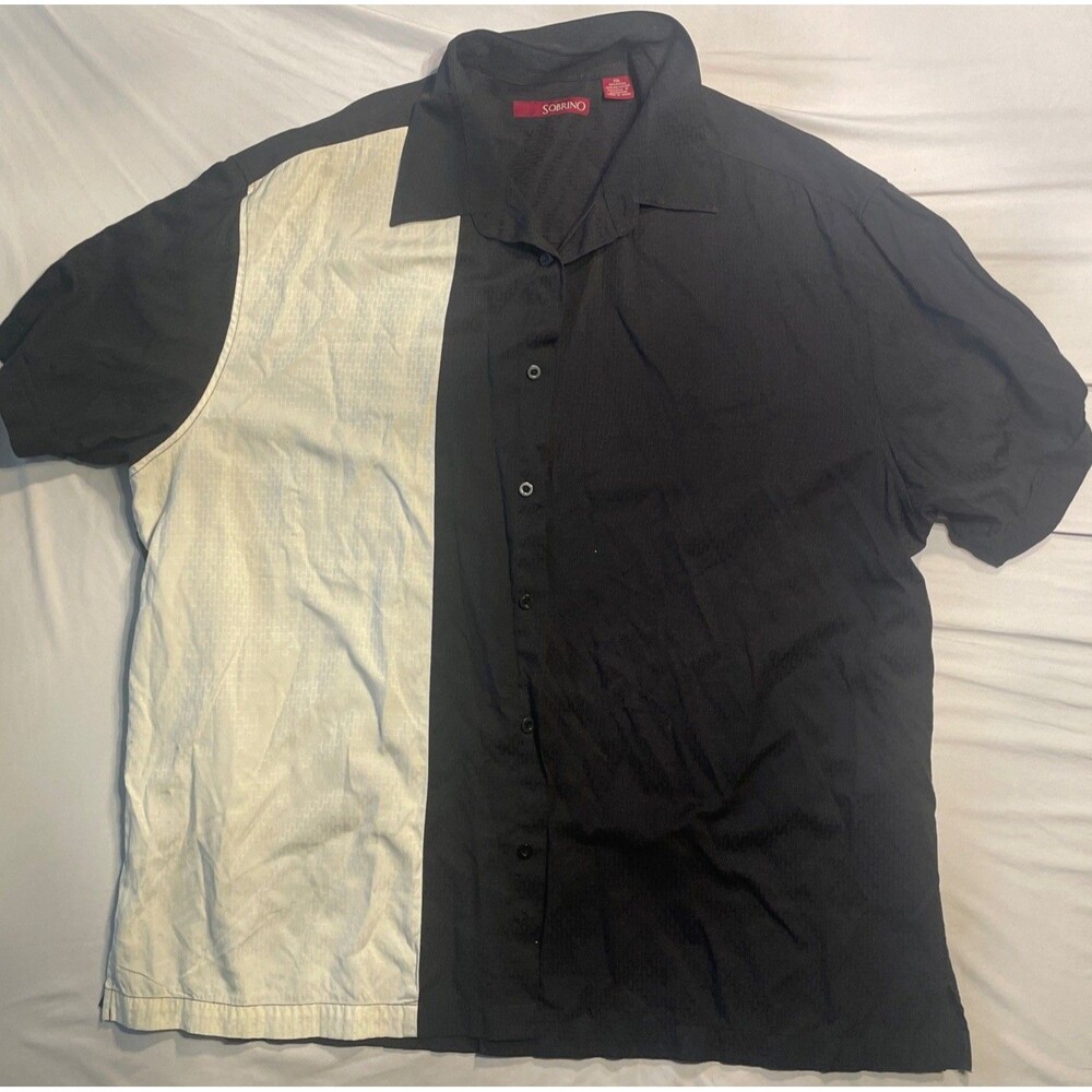 Sobrino Men's Short Sleeves Shirt Rayon/Polyester size XXL